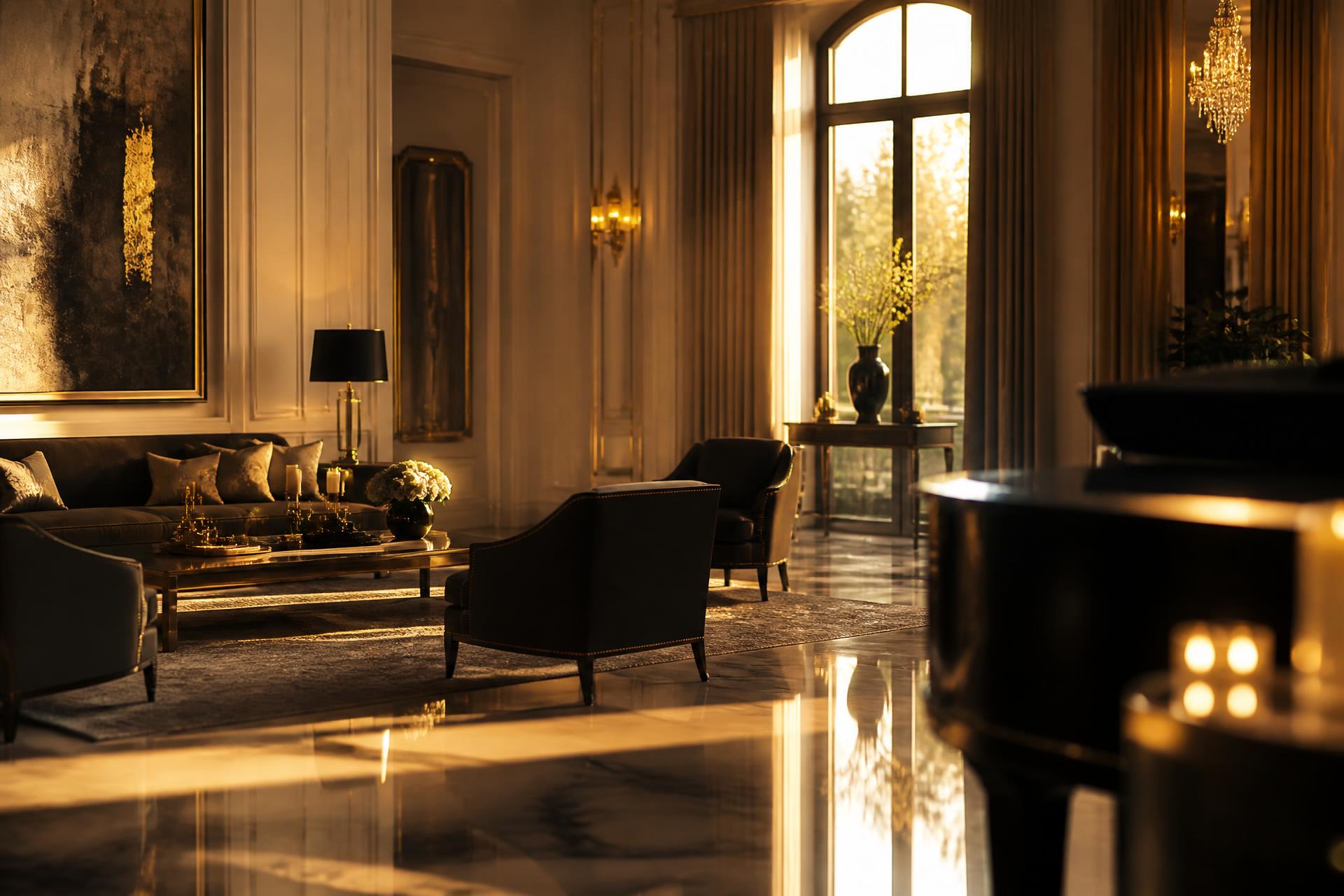 Luxury living room interior